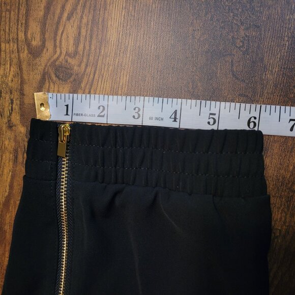 Chico's Chiffon Cargo Jogger Pants 2 R = L Cropped Pockets Zip Leg Hi Rise NWOT - Picture 14 of 15